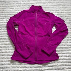 Lululemon Purple Windbreaker Jacket Women Lightweight Full Zip Reflective 8